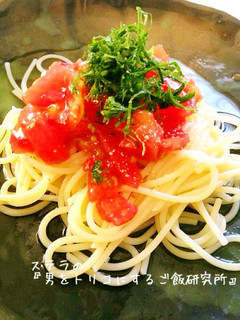 おもてなしに♪プチトマトの和風冷製パスタ-レシピのメイン写真