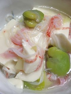 中華風かにかまと豆腐のあんかけ-レシピのメイン写真
