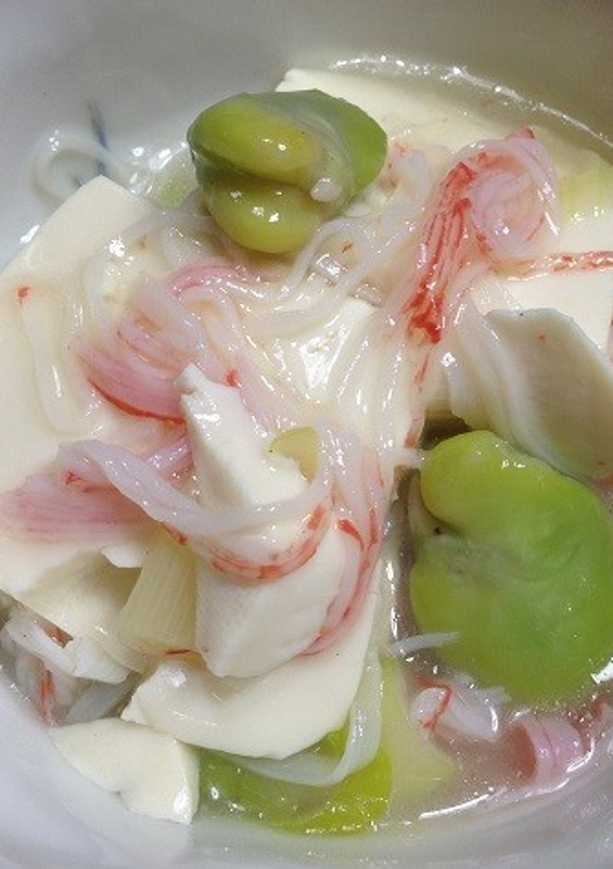 中華風かにかまと豆腐のあんかけ-レシピのメイン写真