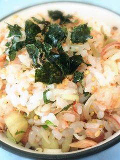 鮭とみょうがの混ぜ御飯-レシピのメイン写真