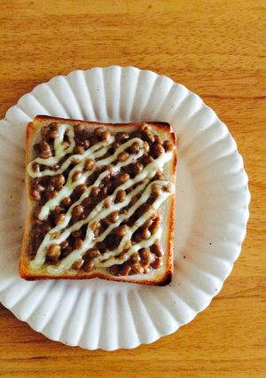 納豆マヨトースト-レシピのメイン写真