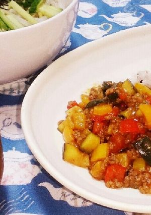 夏野菜カラフル☆ドライカレー-レシピのメイン写真
