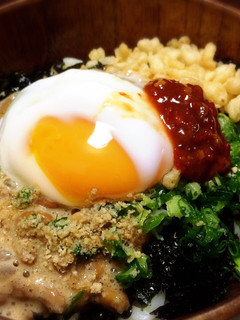 5分で出来る!温玉のっけ納豆うどん☆-レシピのメイン写真