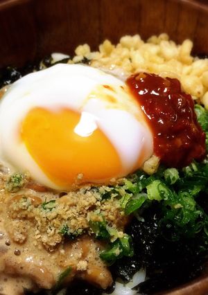 5分で出来る！温玉のっけ納豆うどん☆-レシピのメイン写真