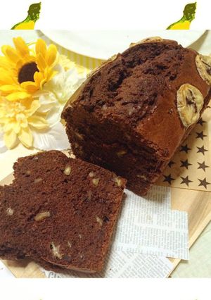 チョコバナナパウンドケーキ-レシピのメイン写真