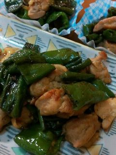 パパッと簡単♡万願寺唐辛子と鶏肉の甘辛煮-レシピのメイン写真