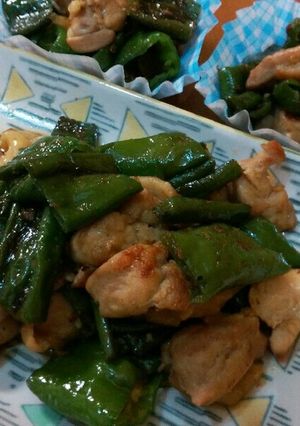パパッと簡単♡万願寺唐辛子と鶏肉の甘辛煮-レシピのメイン写真