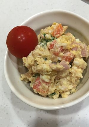 ヘルシー!もっちり蒸し大豆でポテサラ風♫-レシピのメイン写真