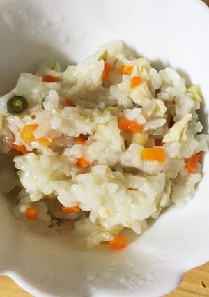 ★離乳食後期★鶏ゴボウの炊き込みご飯-レシピのメイン写真