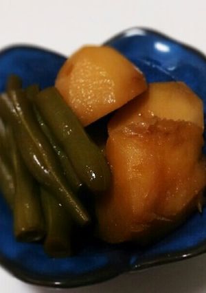 話題入り♪ いんげんとじゃがいもの煮物-レシピのメイン写真