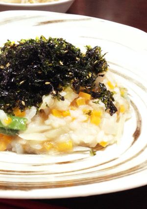 ツナと野菜の和風リゾット-レシピのメイン写真