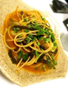 キムチ鍋の残りで★パスタ-レシピのメイン写真