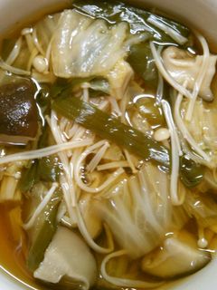 簡単! 白菜と ニラ きのこの和風煮♫-レシピのメイン写真