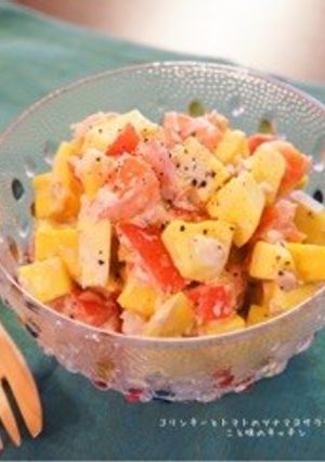 コリンキーとトマトのツナマヨサラダ☆-レシピのメイン写真