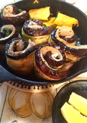 楽々おまかせ。ナスの豚肉ロール-レシピのメイン写真