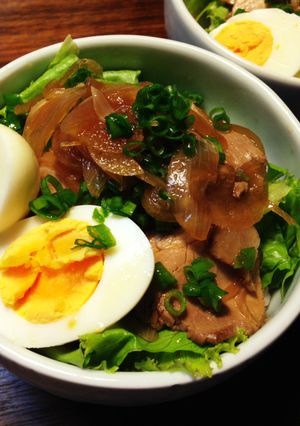 チャーシュー玉子丼-レシピのメイン写真