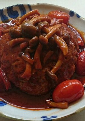 カマンベールチーズインハンバーグ-レシピのメイン写真
