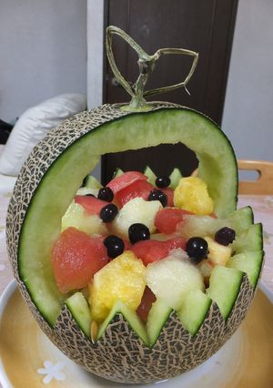 メロンバスケット-レシピのメイン写真