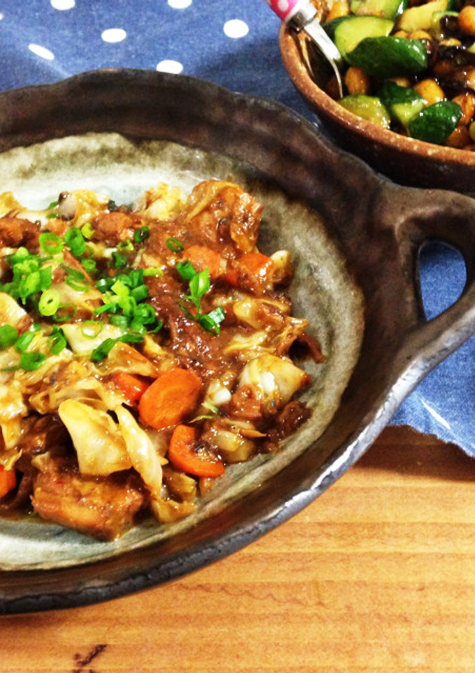鯖の味噌煮缶とキャベツ炒め-レシピのメイン写真
