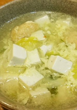 鶏団子とネギのたまご中華スープ-レシピのメイン写真