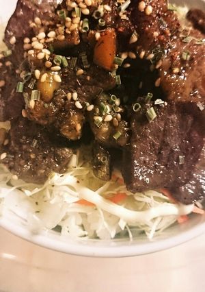 サイコロステーキ丼-レシピのメイン写真