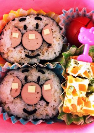 簡単♪ アンパンマン のり巻き キャラ弁-レシピのメイン写真