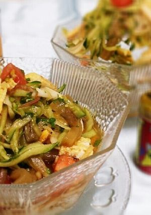 夏野菜たっぷりのぶっかけそうめん-レシピのメイン写真