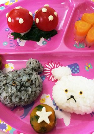 1歳☆誕生日プレート こぐまちゃん 簡単-レシピのメイン写真