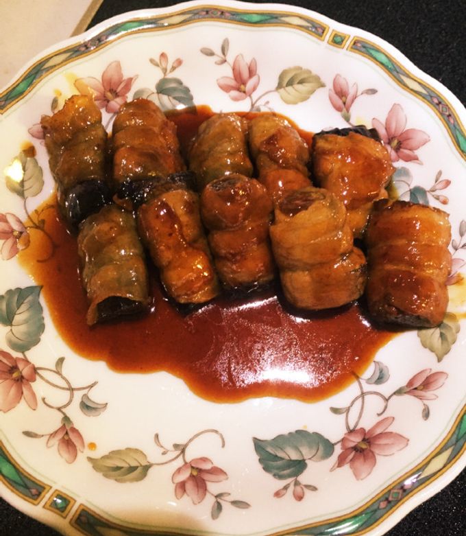ナスの薄切り豚バラ巻き 照り焼き風-レシピのメイン写真