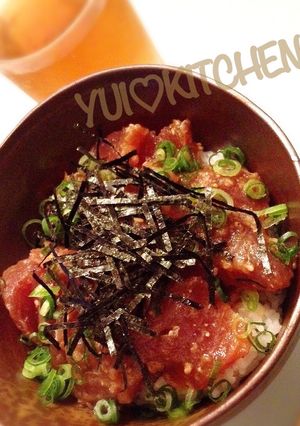 30分置くだけ！胡麻香る♡マグロの漬け丼-レシピのメイン写真