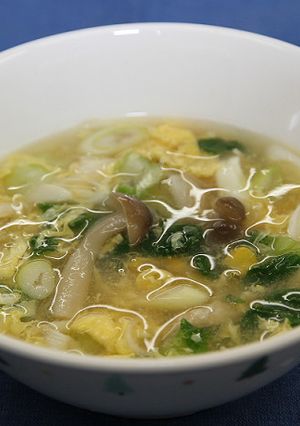チンゲンサイとしめじのスープ【学校給食】-レシピのメイン写真