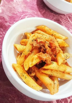鯖のトマトソースペンネ-レシピのメイン写真