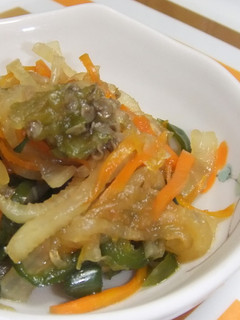 三色野菜の甘辛煮-レシピのメイン写真
