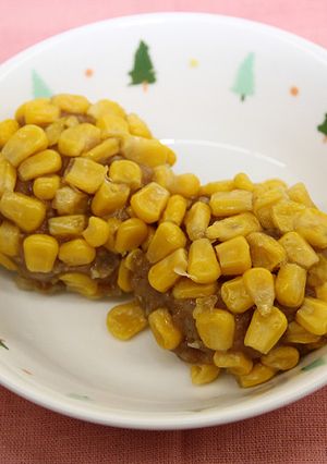 菊花蒸し(肉団子コーン蒸し)【学校給食】-レシピのメイン写真