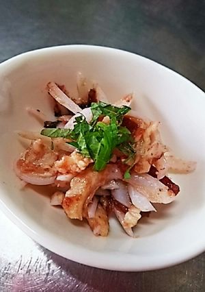 鶏軟骨の梅和え-レシピのメイン写真