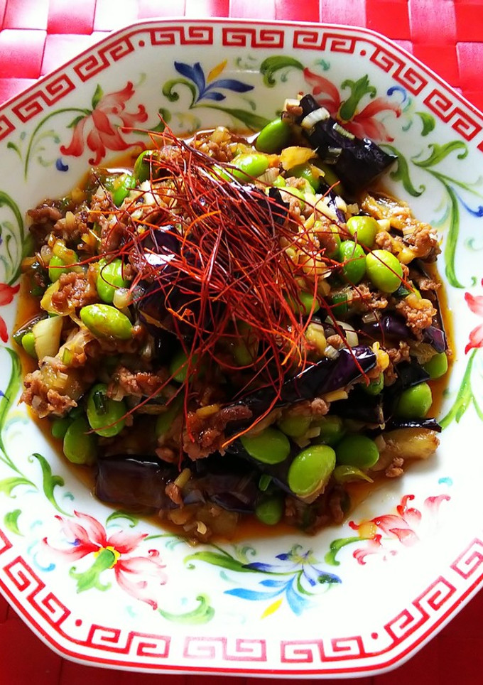 茄子と挽き肉の夏味の炒め物-レシピのメイン写真