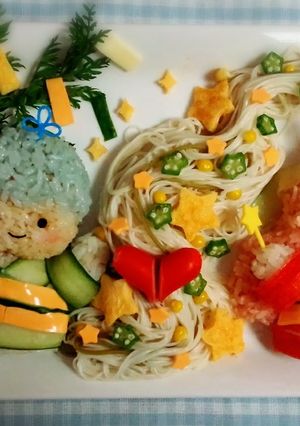 キキララ☆七夕キャラご飯-レシピのメイン写真