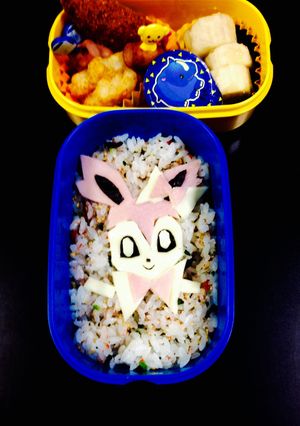 ポケモン☆ニンフィア☆キャラ弁-レシピのメイン写真