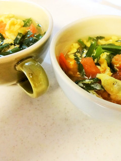 トマトとにらの中華スープ-レシピのメイン写真