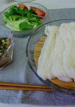 ひっつかない❤そうめん♪の盛り方-レシピのメイン写真