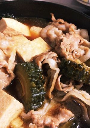 ゴーヤ肉豆腐-レシピのメイン写真