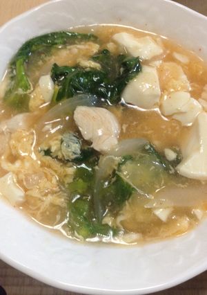 とろっとキムチ豆腐スープ-レシピのメイン写真