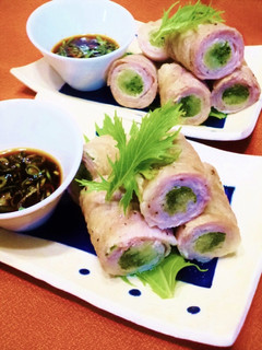水菜の豚巻き 柚子胡椒ポン酢-レシピのメイン写真