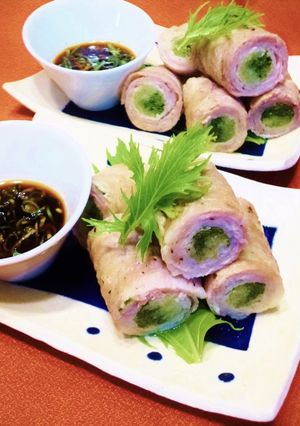 水菜の豚巻き 柚子胡椒ポン酢-レシピのメイン写真