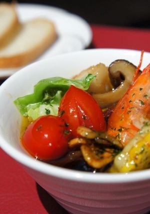 北斗市夏野菜と海のグツグツ-レシピのメイン写真