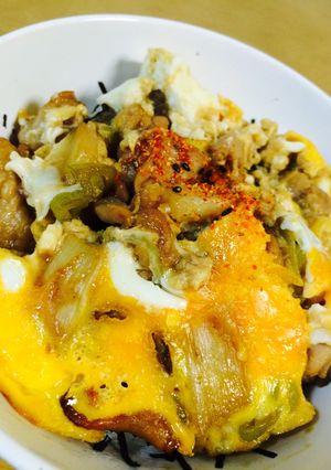 余った焼き鳥で☆親子丼-レシピのメイン写真