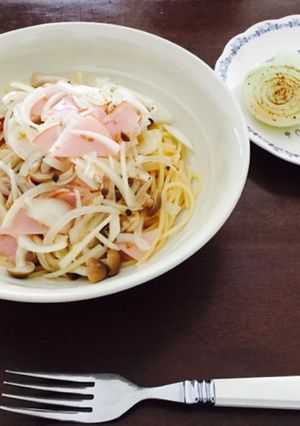 玉ねぎの冷製パスタと玉ねぎステーキ-レシピのメイン写真