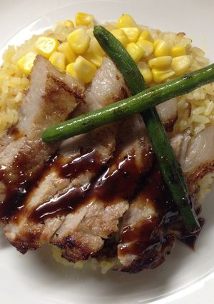 函館男爵黒豚ステーキピラフ-レシピのメイン写真
