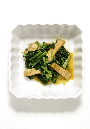 【ヘルシー】豚肉と水菜のからしあえ-レシピのメイン写真