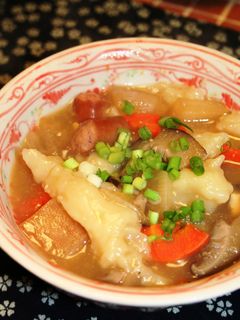 ●大分名物●あったかだんご汁(すいとん)-レシピのメイン写真